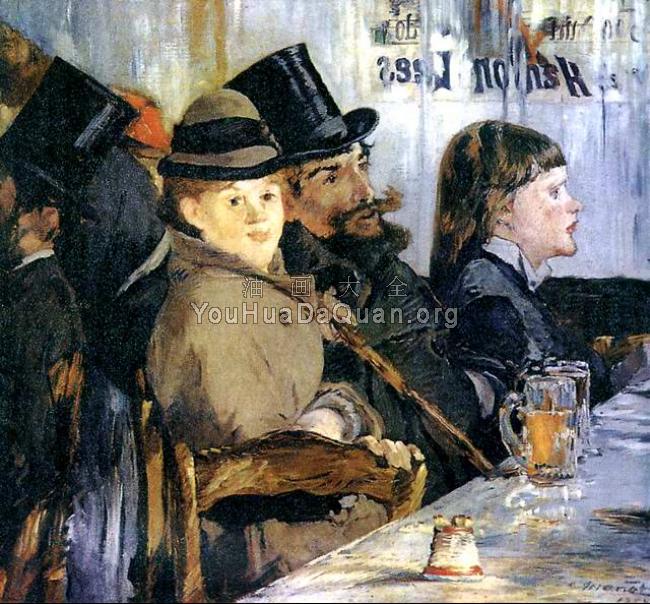 In the Cafe - 爱德华·马奈